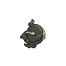 Duskull back-facing sprite from Pokémon Black