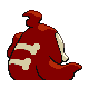 Duskull shiny back-facing sprite from Pokémon Pearl