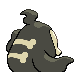 Duskull back-facing sprite from Pokémon Platinum