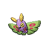 Dustox front-facing sprite from Pokémon Black