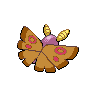 Dustox shiny back-facing sprite from Pokémon Black