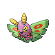 Dustox front-facing sprite from Pokémon Pearl