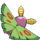 Dustox back-facing sprite from Pokémon HeartGold