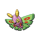 Dustox front-facing sprite from Pokémon Platinum