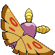 Dustox shiny back-facing sprite from Pokémon Platinum