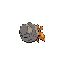 Dwebble back-facing sprite from Pokémon Black