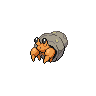 Dwebble front-facing sprite from Pokémon Black