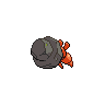 Dwebble shiny back-facing sprite from Pokémon Black