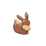 Eevee back-facing sprite from Pokémon Black 2