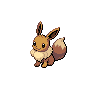 Eevee front-facing sprite from Pokémon Black 2