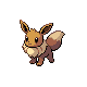 Eevee front-facing sprite from Pokémon Pearl