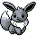 Eevee shiny front-facing sprite from Pokémon Silver