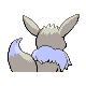 Eevee shiny back-facing sprite from Pokémon SoulSilver