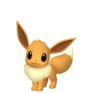 Eevee front-facing sprite from Pokémon Moon