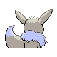 Eevee shiny back-facing sprite from Pokémon Platinum