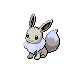 Eevee shiny front-facing sprite from Pokémon Platinum
