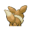 Eevee back-facing sprite from Pokémon Sapphire