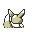Eevee back-facing sprite from Pokémon Yellow