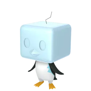 Eiscue front-facing sprite from Pokémon Violet