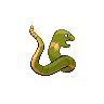 Ekans shiny back-facing sprite from Pokémon Black 2