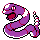 Ekans front-facing sprite from Pokémon Crystal