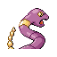 Ekans back-facing sprite from Pokémon FireRed