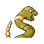 Ekans shiny back-facing sprite from Pokémon FireRed
