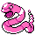 Ekans front-facing sprite from Pokémon Gold
