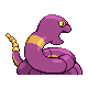 Ekans back-facing sprite from Pokémon HeartGold