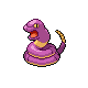 Ekans front-facing sprite from Pokémon HeartGold
