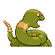 Ekans shiny back-facing sprite from Pokémon HeartGold