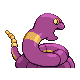 Ekans back-facing sprite from Pokémon Platinum