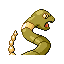 Ekans shiny back-facing sprite from Pokémon Sapphire