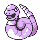 Ekans front-facing sprite from Pokémon Yellow