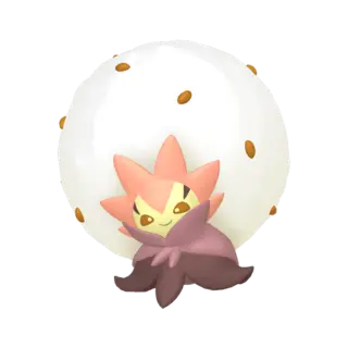 Eldegoss shiny front-facing sprite from The Crown Tundra