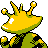 Electabuzz shiny back-facing sprite from Pokémon Crystal