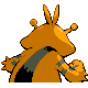 Electabuzz shiny back-facing sprite from Pokémon Diamond