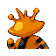 Electabuzz shiny back-facing sprite from Pokémon FireRed