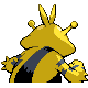Electabuzz back-facing sprite from Pokémon HeartGold