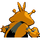 Electabuzz shiny back-facing sprite from Pokémon Platinum