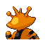 Electabuzz shiny back-facing sprite from Pokémon Sapphire