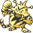 Electabuzz front-facing sprite from Pokémon Yellow