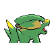 Electrike back-facing sprite from Pokémon Diamond