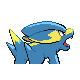 Electrike shiny back-facing sprite from Pokémon Diamond