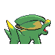 Electrike back-facing sprite from Pokémon SoulSilver