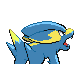 Electrike shiny back-facing sprite from Pokémon SoulSilver