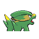 Electrike back-facing sprite from Pokémon Platinum