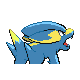 Electrike shiny back-facing sprite from Pokémon Platinum