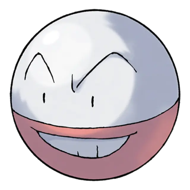 Electrode, the Ball Pokémon — Electric-type Pokémon official artwork