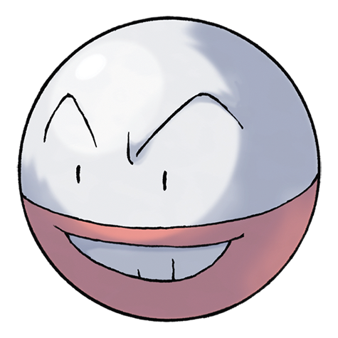Electrode, the Ball Pokémon — Electric-type Pokémon official artwork